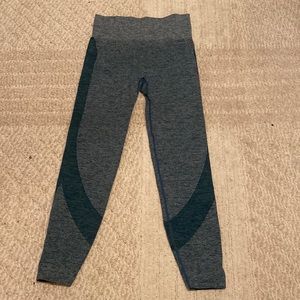 Avia Seamless Athletic Gym Leggings Gray Full Length Women's Medium